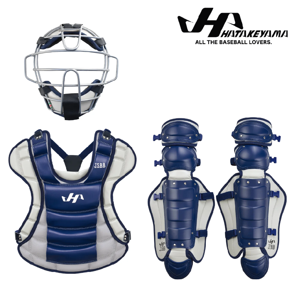 ハタケヤマキャッチャーギア少年軟式マスク・プロテクター・レガース 3点セット