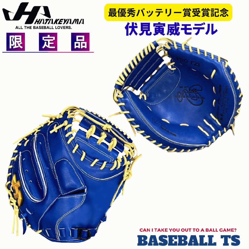 【予約受付】 ハタケヤマ 硬式キャッチャーミット 伏見寅威 PRO-F23 限定品 大学野球 社会人