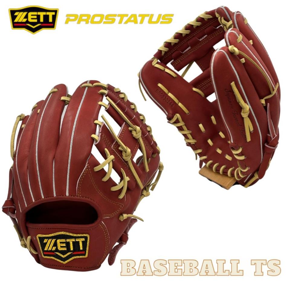 野球 ゼット ZETT プロステイタス 軟式内野手グラブ 二塁・遊撃 BRGB30244 2024年