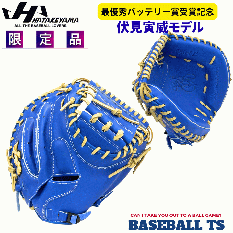 ハタケヤマ 軟式キャッチャーミット 伏見寅威 PRO-F23 限定品 草野球 中学軟式