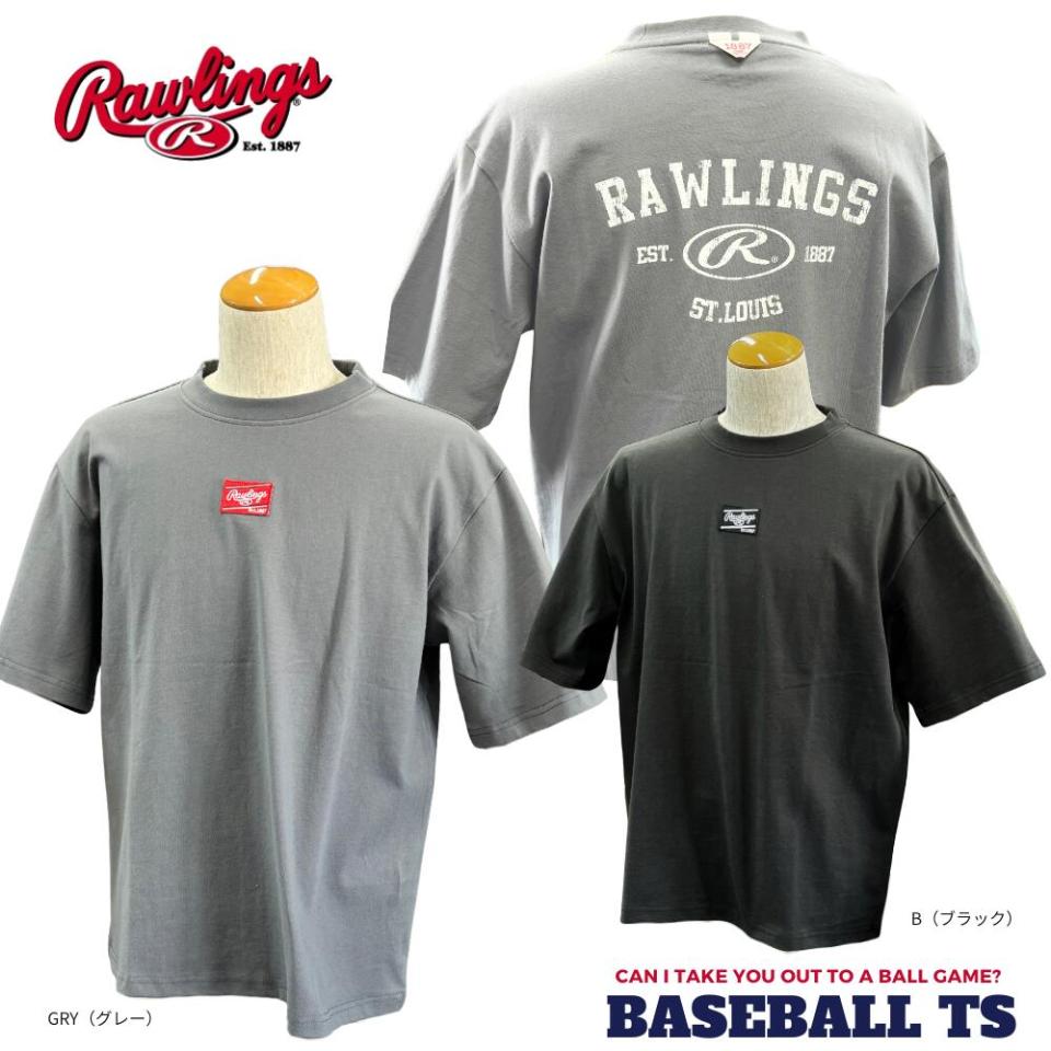 ローリングス Rawlings バックプリントTシャツ メンズ AST16S05 カジュアル