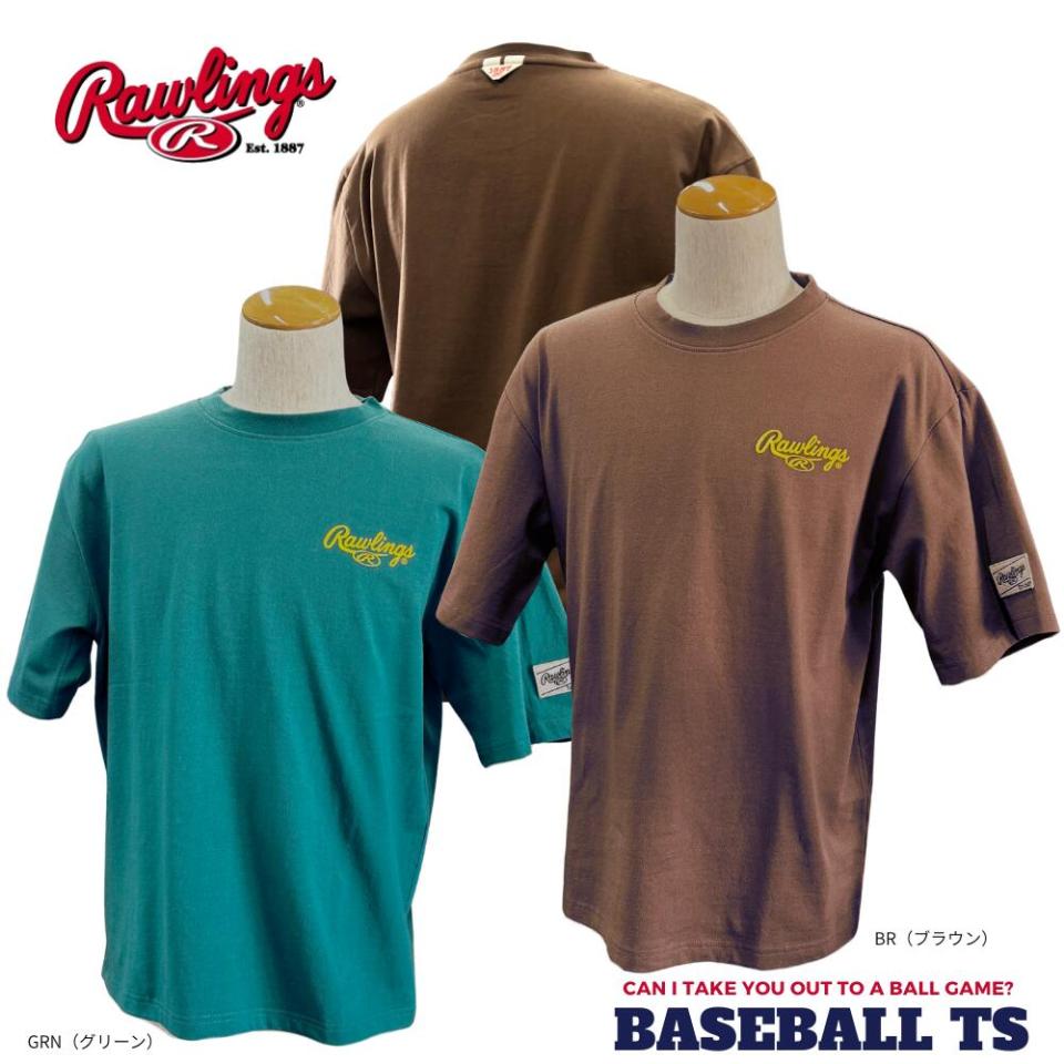 ローリングス RawlingsロゴプリントTシャツ  メンズ AST16S06 綿100%カジュアル