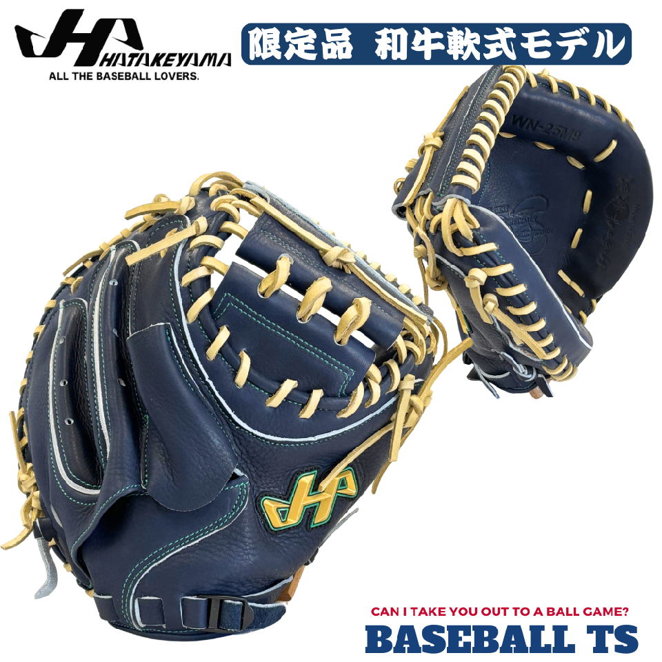 ハタケヤマ 和牛軟式キャッチャーミット 2025年限定品 WN-25M9 Uバック 最高級 日本製
